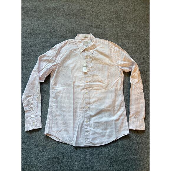 J.Crew Slim Secret Wash Shirt Lilac White Gingham M NWT - Picture 4 of 12